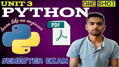 python unit 3 in one shot #aktu #dsalgo #btech#engineering with abhay , function , string ,list