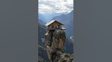 Cliff Pillar Breaks and Drops Entire Cabin Into the Valley Below