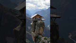 Cliff Pillar Breaks and Drops Entire Cabin Into the Valley Below