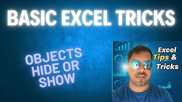 Hide or show objects | Excel useful shortcut key