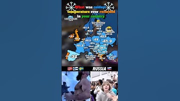 What was coldest temperature ever recorded in your country?❄️ #europe #geography #mapping #memes