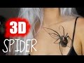 Creepy 3D Spider Halloween Makeup 2015 Easy! | NICOLE SKYES