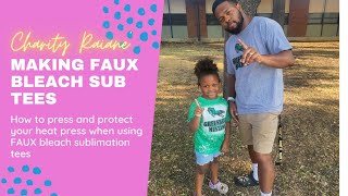 How to press a faux bleach sublimation shirt