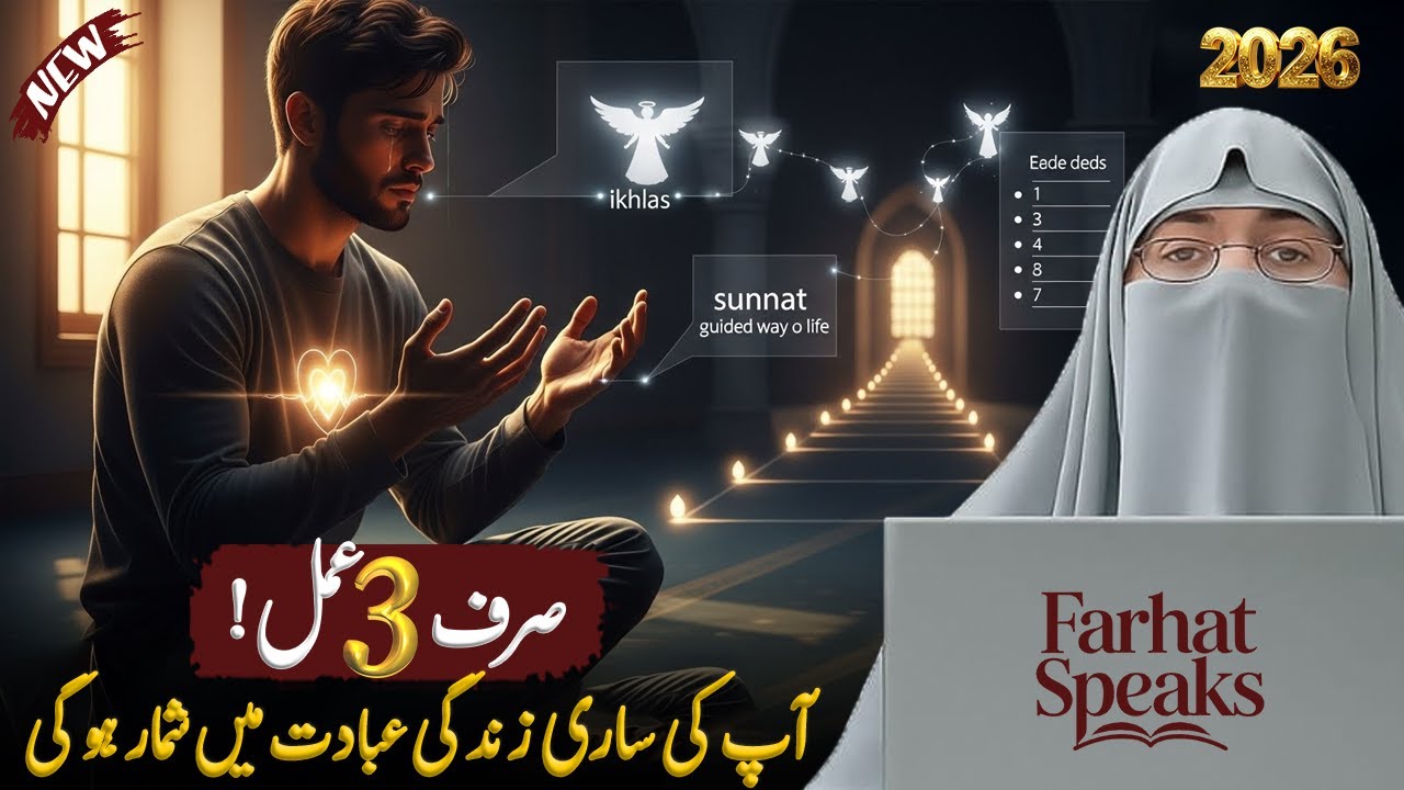 😱 Ya 3 Kam Kr Lain Apki Sari Zindgi Ibadat Main Shumar Hogi | Farhat Hashmi Lecture 2026