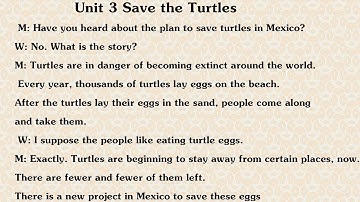 unit 3 save the turtles