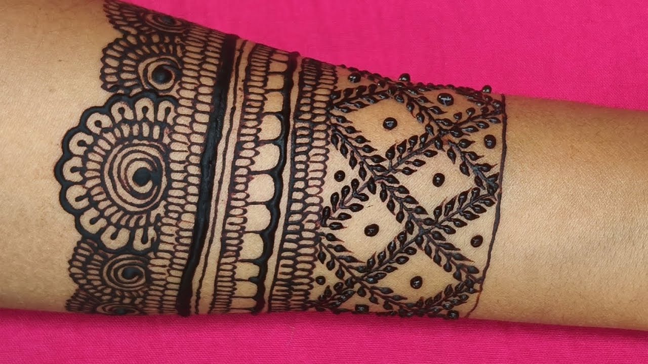 Front hand mehndi design for bride #youtubeshorts #mehndi #trending #reels 
