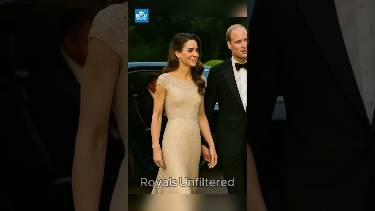 Kate William S Grand Entrance In Champagne Elegance Shorts Royal Royalfamily