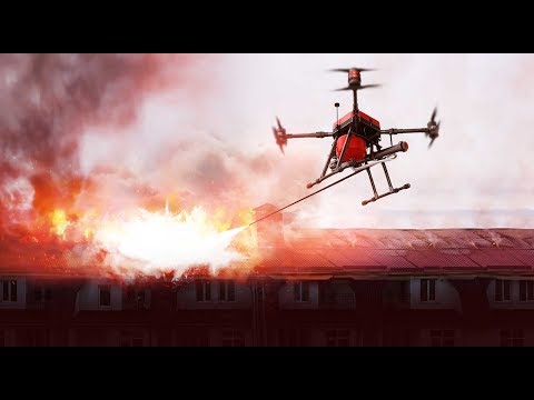 Walkera ZHUN fire fighting drone testing