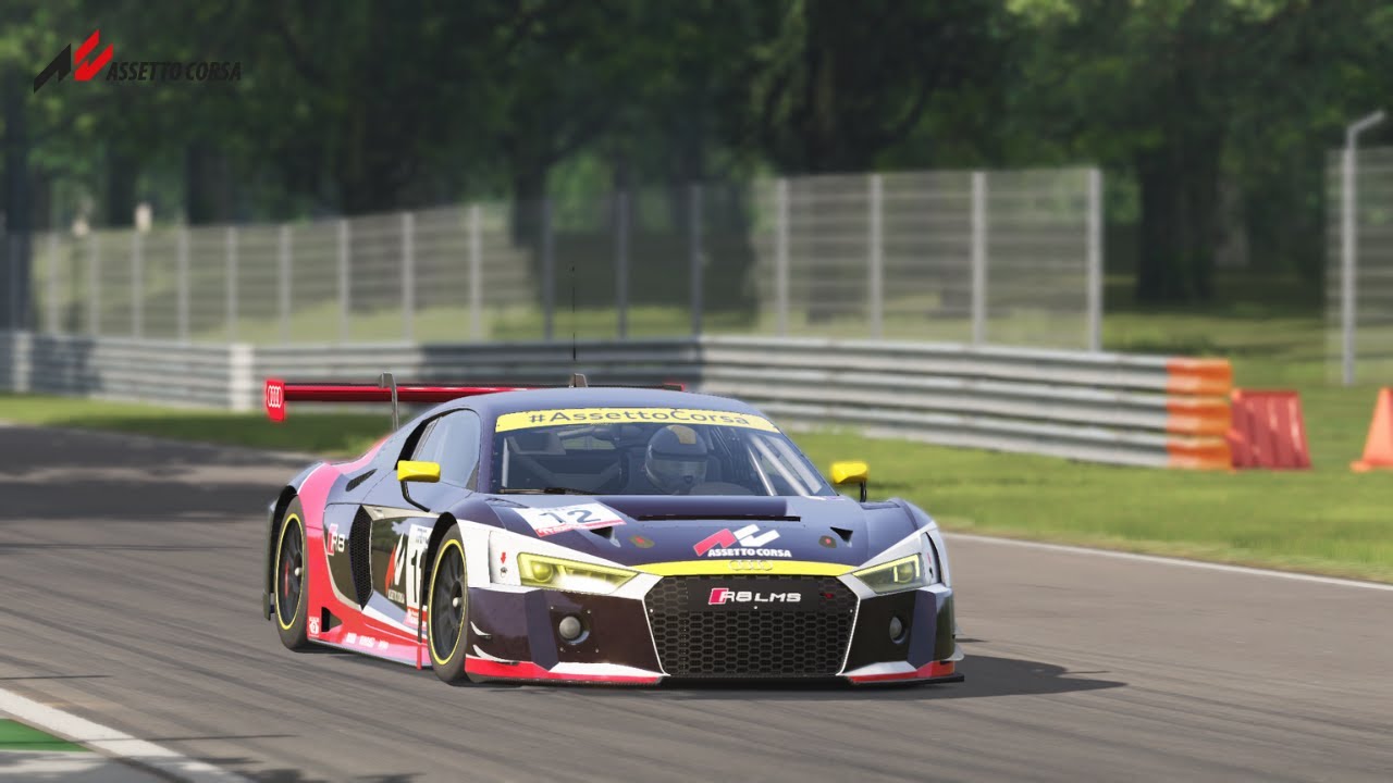 Assetto Corsa Audi R8 LMS GT3 Car Racing Around Monza - YouTube