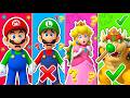 ¿Puedes encontrar las cabezas de Mario y Luigi? | ¡juego De Emparejar Partes Del Cuerpo!