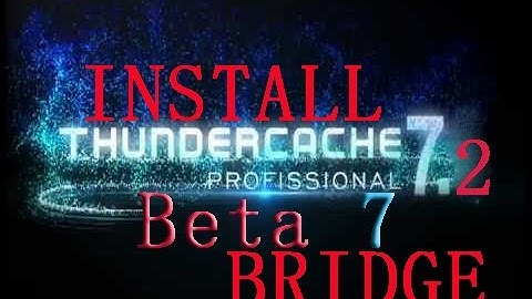 INSTALL ThunderCache 7 2 1 beta 7  in Bridge mode تثبيت التندركاش  كقنطرة وربطه بالميكروتك