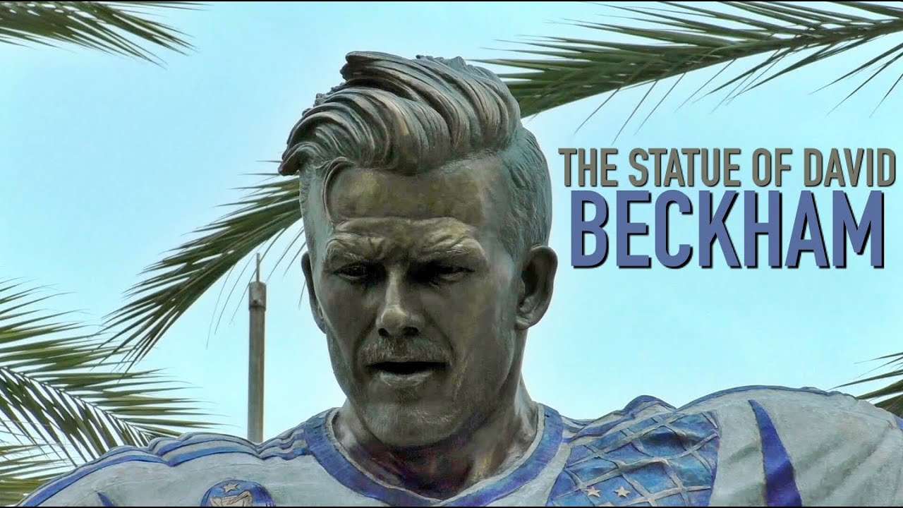 pix David Beckham Statue La Galaxy the statue of david beckham la galaxy dignity health sports park unveiling