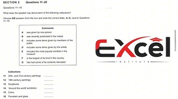 CAMBRIDGE 11 LISTENING TEST 4 SECTION 2 COMMENTS