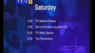 Granada TV - Continuity, Saturday 30th March 2002