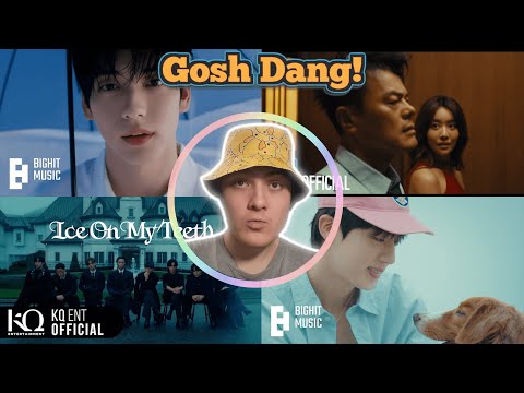 Reacting to TXT - Over The Moon, JYP - Easy Lover, Jin - Running Wild, & ATEEZ - Ice On My Teeth