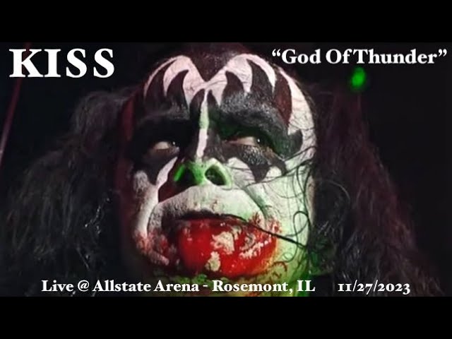 KISS - "God Of Thunder" - Live from Allstate Arena in Rosemont, IL on 11/27/2023