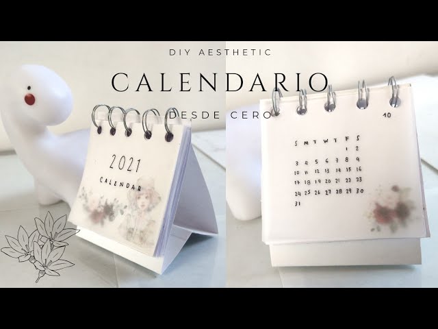 Diy Calendario 2021 De Mesa Minimalista Y Aesthetic Para Organizarnos Mejor Youtube calendario minimalista horizontal 2021