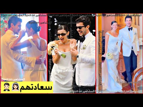 حفل زفاف بينار دينيز و كان يلدريم في ايطاليا تأثر وبكاء بينار وكان يحضنها