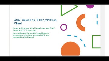 ASA Firewall as DHCP ,VPCS as Client