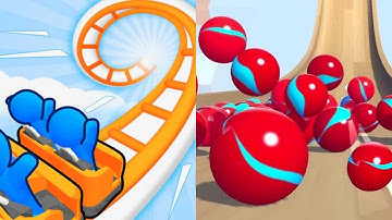 Runner Coaster vs Marble Run Ultimate Race ASMR Walkthrough Max Gameplay BMG87