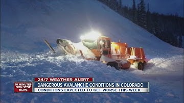 Avalanche danger high; CDOT hard at work