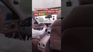 Istanbul, Turkey 🇹🇷 taxi ride from airport at 140kmh / 87 mph 😂😂✅❤️