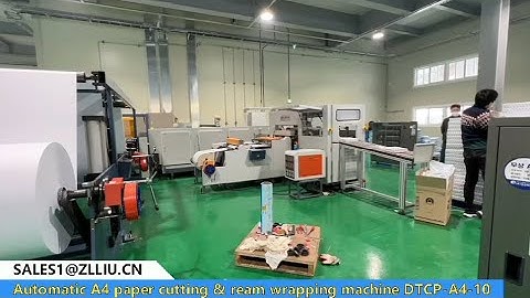 Automatic A4 paper cutting and wrapping machine DTCP A4 10  installed in south korea 2