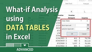 what-if analysis in excel with a data table by chris menard