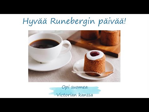 Hyvää Runebergin päivää. С днём Рунеберга. Финляндия. Финский язык. Пирожные Рунеберга.