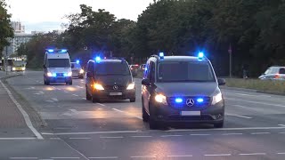 [Wilde Szenen in Hellersdorf] 2 Schwerverletzte nach Schießerei || Einsatzfahrten von SEK, RD und co