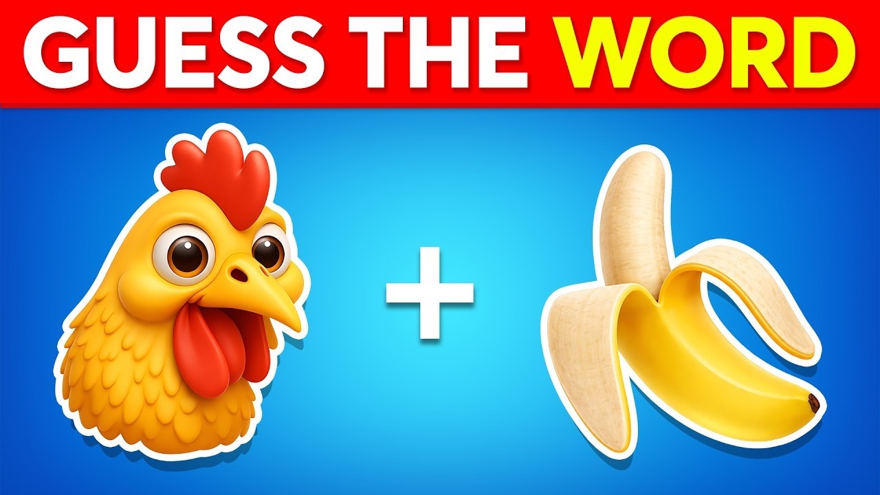 Guess The WORD By Emojis? 🤔 Popular Words Edition