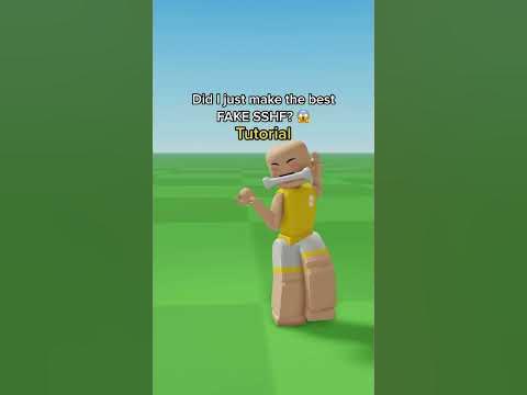 The BEST ROBLOX Fake SSHF Tutorial #shorts #roblox - YouTube