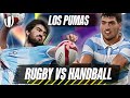 Who has the BETTER HANDS? Los Pumas Rugby vs Handball Ultimate Rugby Challenge