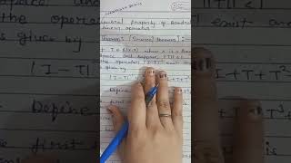 theory of linear operator MSC mathematics