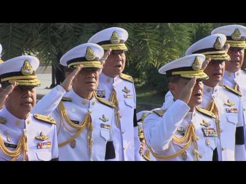 กองทัพอากาศ ร้องเพลงสรรเสริญพระบรมี ถวายพระบาทสมเด็จพระเจ้าอยู่หัว รัชกาลที่๙