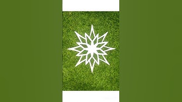 Easy snowflake cutting idea ❄️ #diy #youtubeshorts #shortvideo #trendingshorts #viralvideo