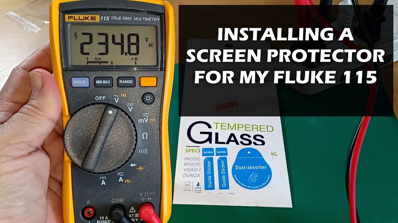 Screen Protector for Fluke 15B+ Installed on Fluke 115 (Also Applies ...