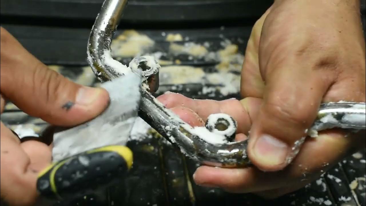 How to remove rust Baking soda+vinegar YouTube