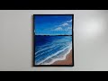 Acrylic painting  beach