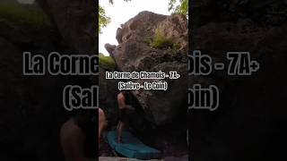 La Corne de Chamois (version tout droit) - 7A+ (Salève - Le Coin)