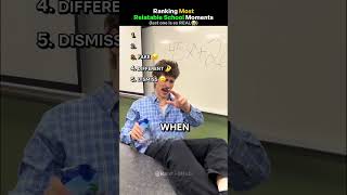 Ranking Most Relatable School Moments #relatable #schoollife #viral