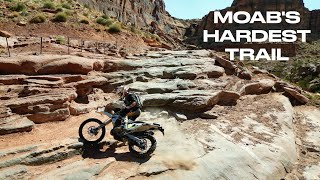 Riding Moab's HARDEST trail on a DUALSPORT