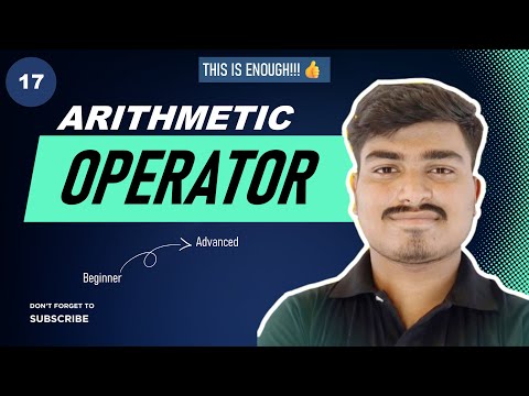 17 | Arithmetic Operators: Python Course | Sushant Sharma #python #pythonprogramming #coding #data