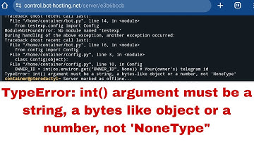 TypeError: int() argument must be a string, a bytes like object or a number, not 