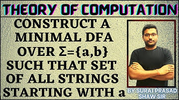 48 Theory Of Computation (TOC) | minimal dfa on strings starts with a | minimal dfa construction