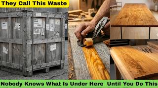 Stop Buying Expensive Wood— Industrial Shipping Crates Sources — For Modern Upcycled Furniture