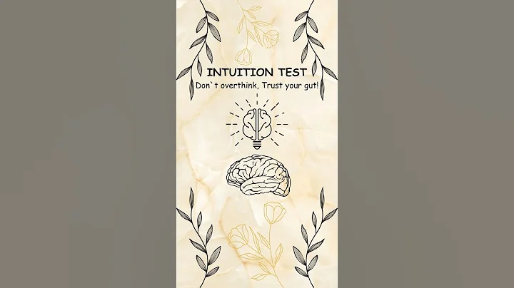 Revealing the Secrets Behind Your Gut Instinct!!! 🤔 #interactive #intuition #shorts #test
