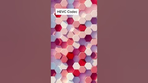 This video uses H265 aka HEVC codec