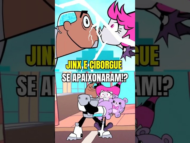 JINX E CIBORGUE  SE APAIXONARAM #jovenstitãs #desenho #beastboy #robin #shorts