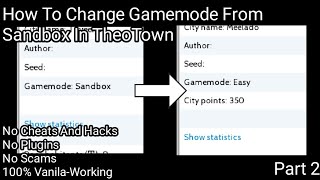 How To Change Gamemode From Sandbox In Your City In #TheoTown #Shorts (Part 2) screenshot 5